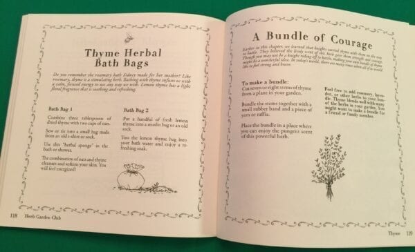 Thyme Herbal Bath Bags and A Bundle of Courage recipes